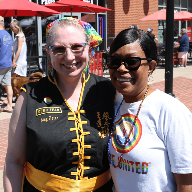 Shawonda Swain and Meg Slater at PrideFest